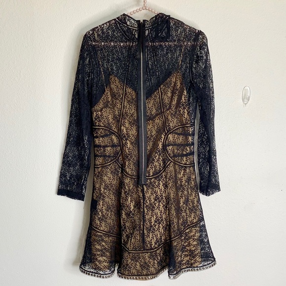 ALEXANDER WANG lace dress with nude slip. - Picture 3 of 8